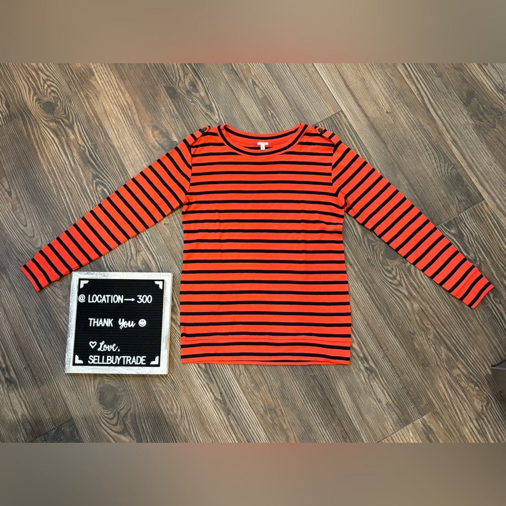 J Crew Nautical Fisherman Scandi Girl Striped long sleeve spring Rayon Wool